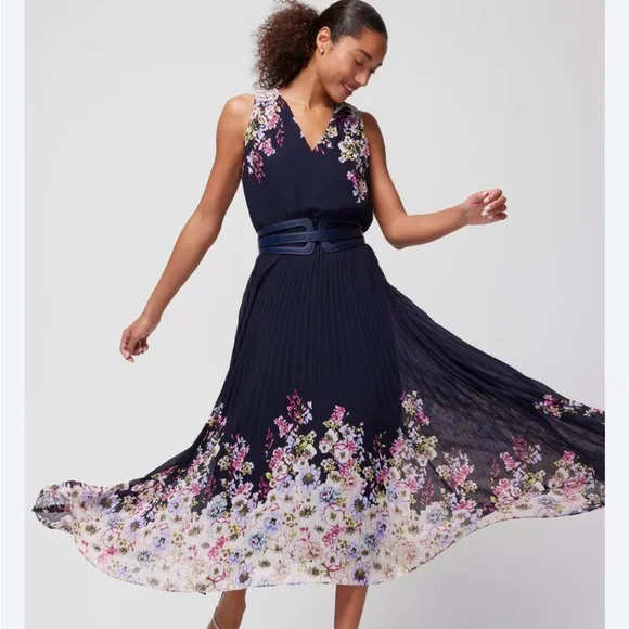 Sleeveless Maxi Floral Dress sz 12 - Picture 1 of 11